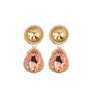 Zara Lemon/Rose Earrings - Size (M) - Plum Petal