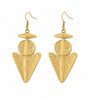 KK Solara Armour Earrings - 14ct Gold Plated
