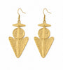 KK Solara Armour Earrings - 14ct Gold Plated - Plum Petal