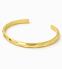 Something Pretty Cuff Bangle - Stainless Steel 18kt gold plated - Plum Petal