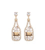 Sparkling Wine White Earrings - Mini Size - Size (S) - Plum Petal