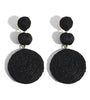 Coco Black Earrings - Size M - Plum Petal