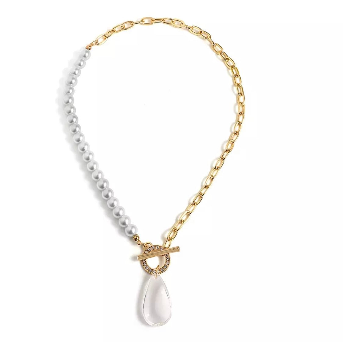 Dakota Gold Necklace - Plum Petal