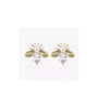 Lush Bee Rose Gold Sterling Silver Earrings - Size (XS) - Plum Petal