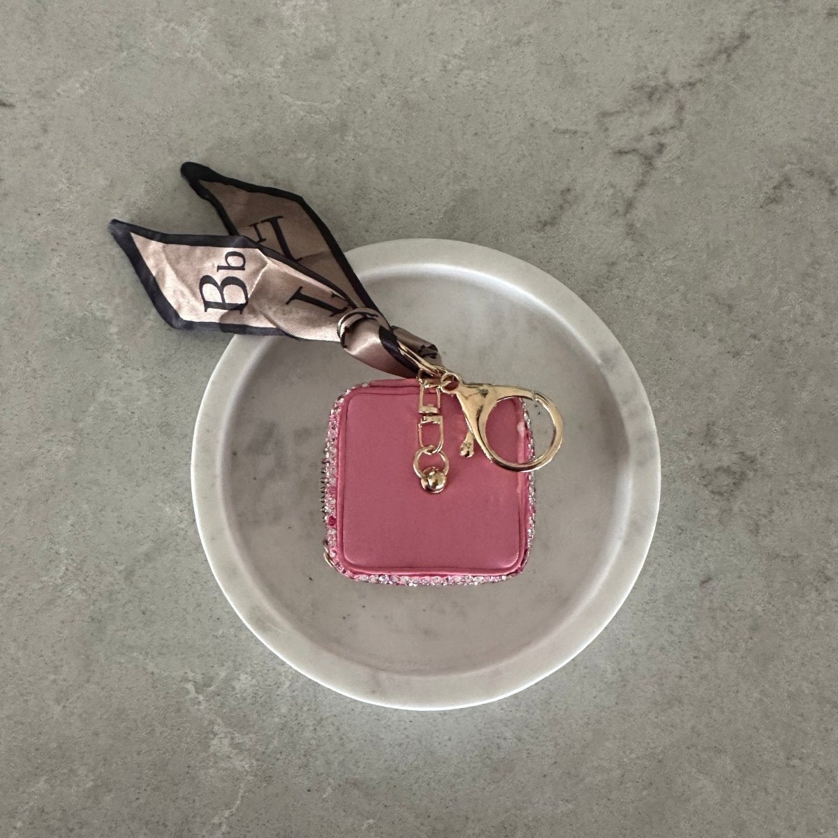 Plumpod Pink Keyring Case - Plum Petal