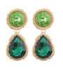 Zara Iced Green Earrings - Size (M) - Plum Petal